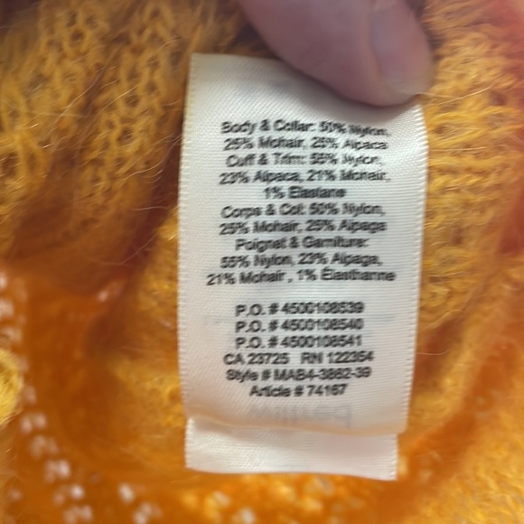Aritizia wilfred - yellow alpaca sweater - small - Picture 5 of 10